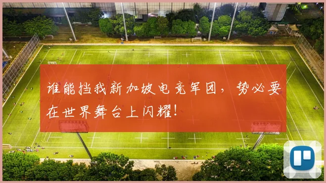 谁能挡我新加坡电竞军团，势必要在世界舞台上闪耀！